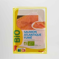 Auchan bio Saumon Atlantique fumé
